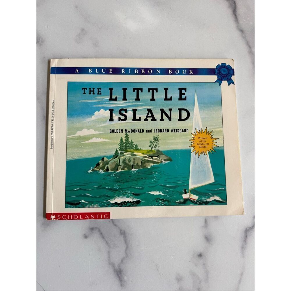 The Little Island 1946 paperback Caldecott Medal Blue ribbon children’s book Gol